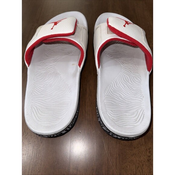 Nike Air Jordan Hydro Slide Sandals White Red Adjustable Comfort Slides Men 11 main image 6